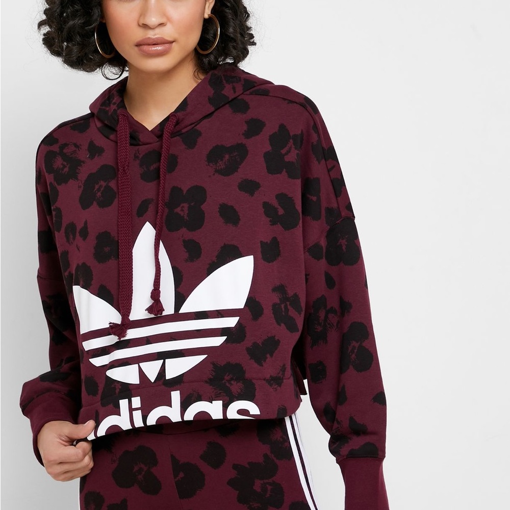 All Over Print Cropped Hoodie